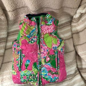 Lilly Pulitzer Kids Vest - Pink and Green Pattern